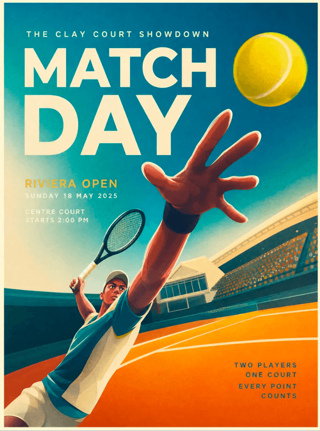 Mid-Century Illustrated Event Lithograph